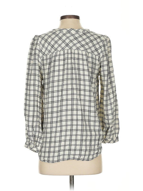 3/4 Sleeve Button Down Shirt