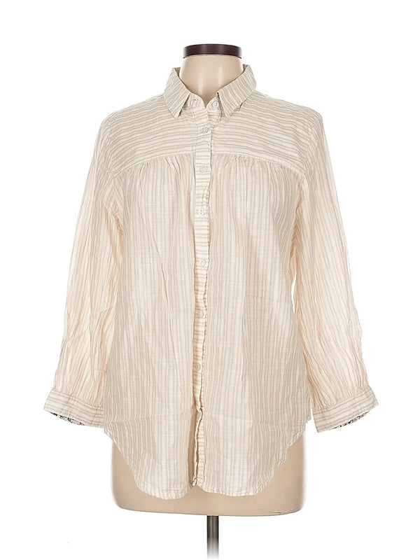 3/4 Sleeve Button Down Shirt