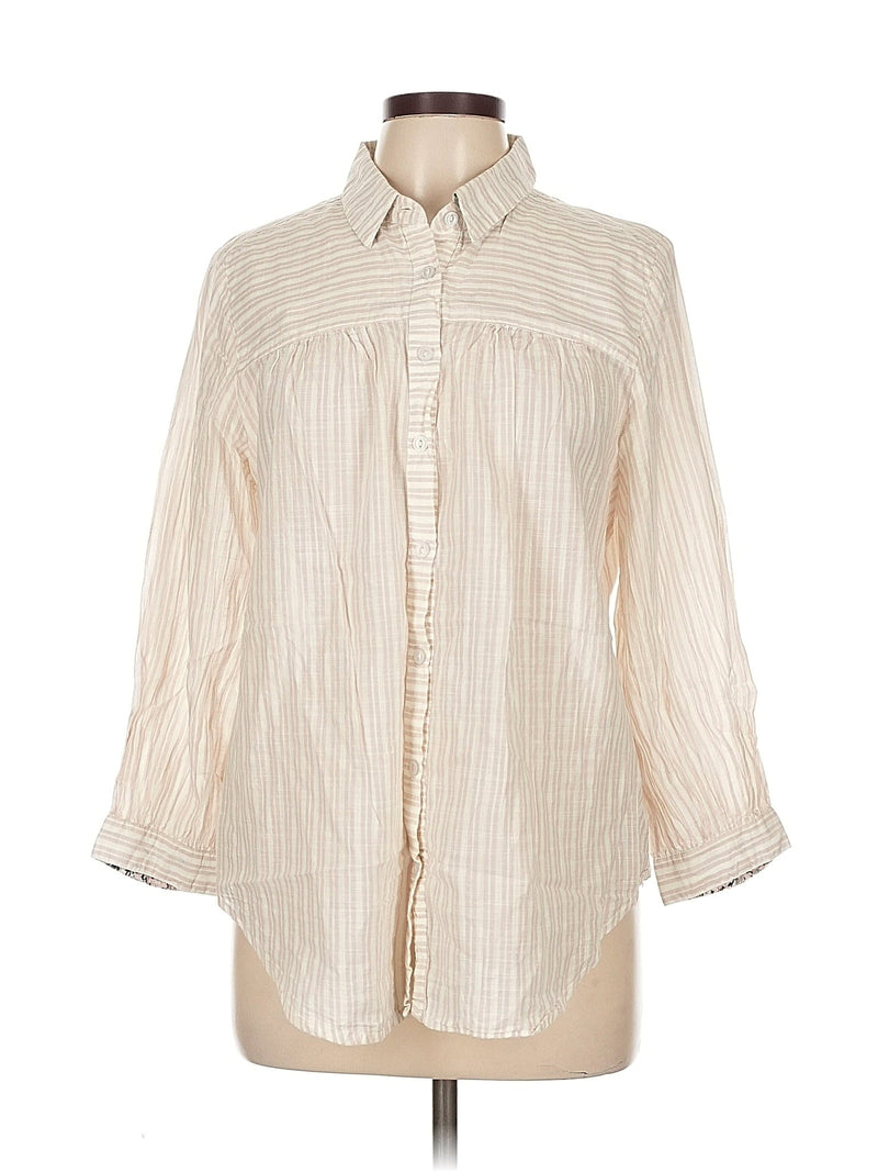 3/4 Sleeve Button Down Shirt