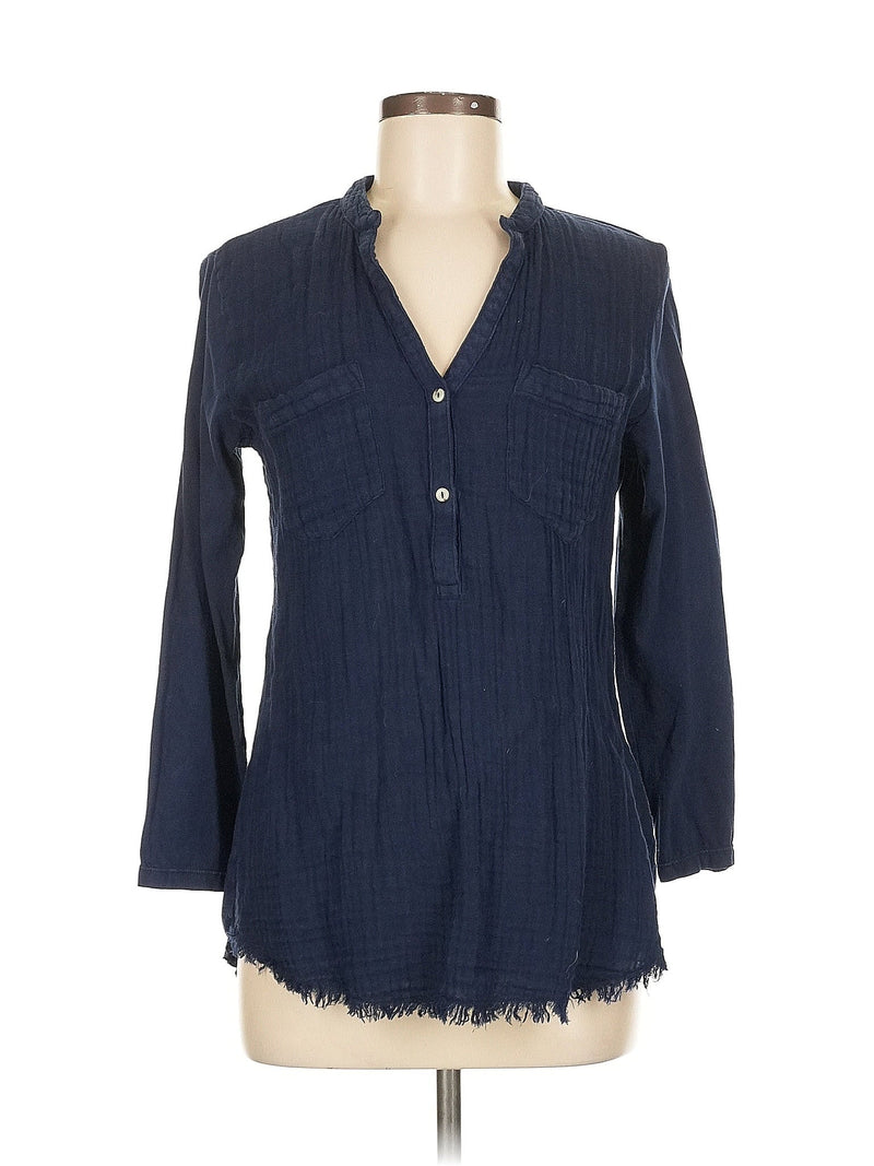 3/4 Sleeve Button Down Shirt