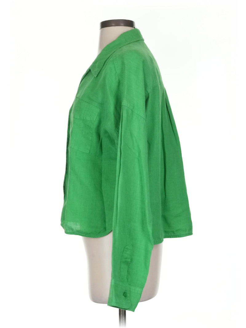 3/4 Sleeve Button Down Shirt