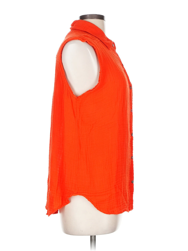 Sleeveless Button Down Shirt