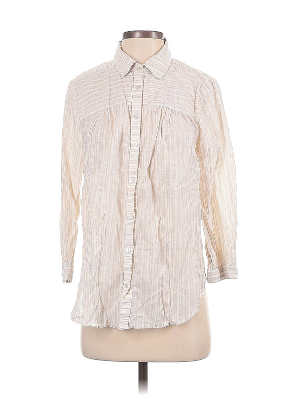 3/4 Sleeve Button Down Shirt