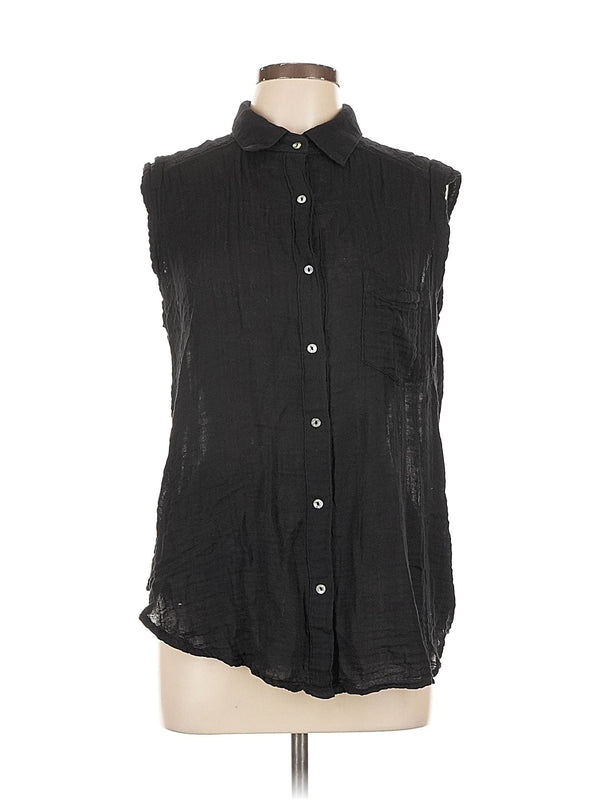 Sleeveless Button Down Shirt