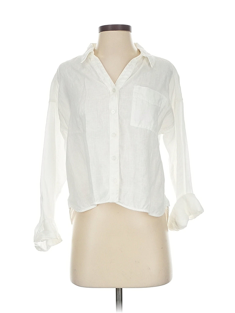 3/4 Sleeve Button Down Shirt