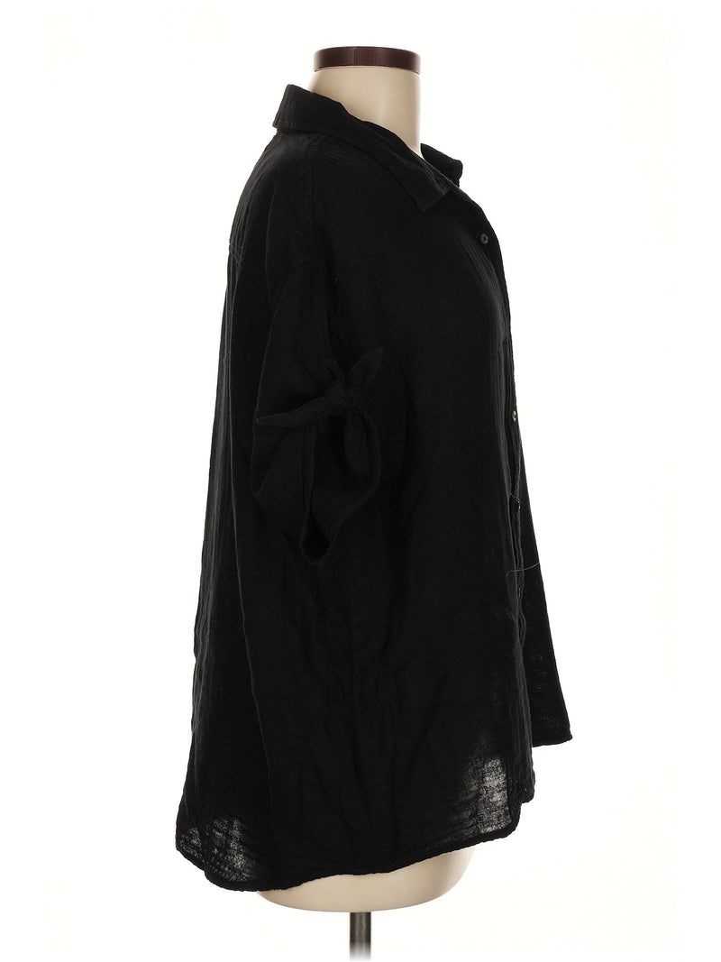 3/4 Sleeve Button Down Shirt