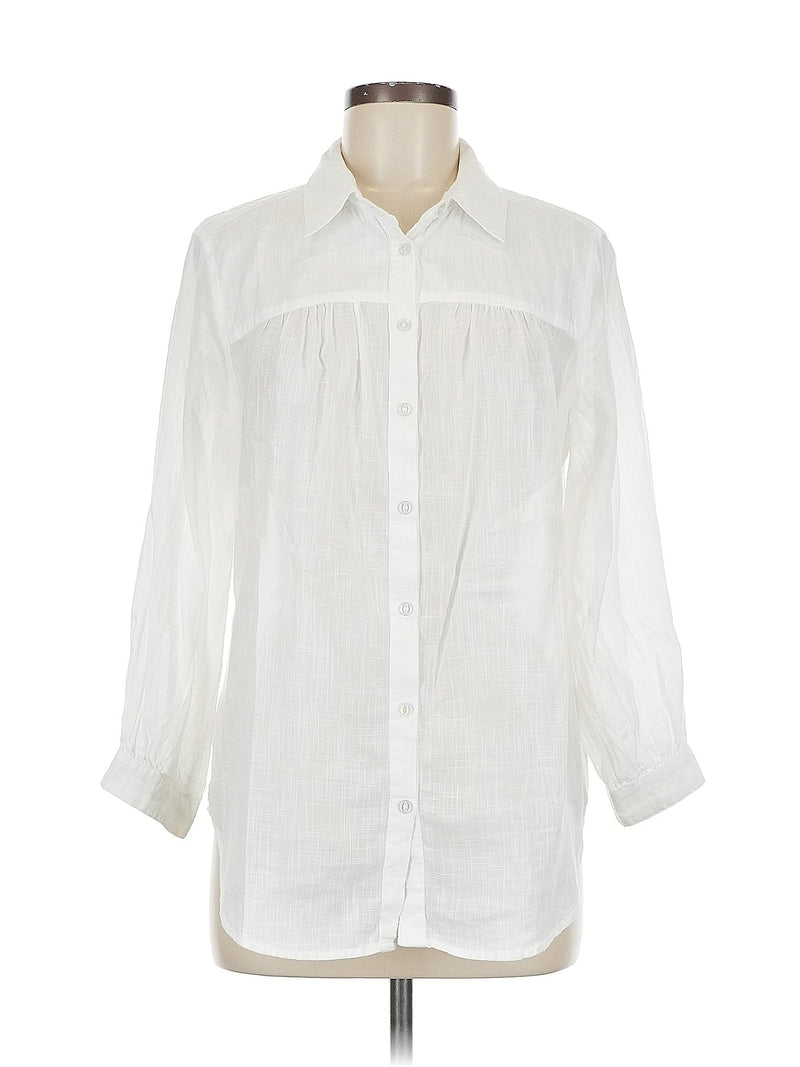 3/4 Sleeve Button Down Shirt