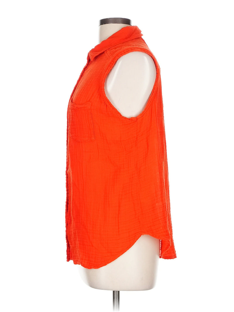 Sleeveless Button Down Shirt