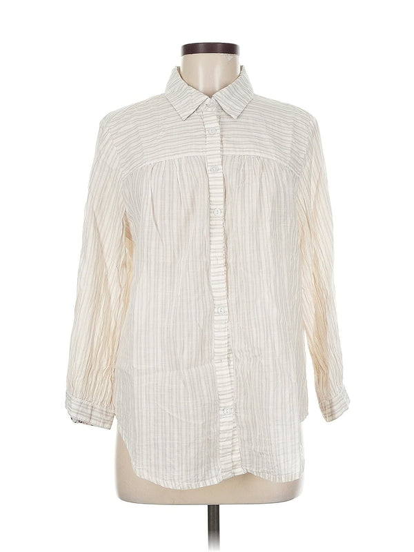 3/4 Sleeve Button Down Shirt