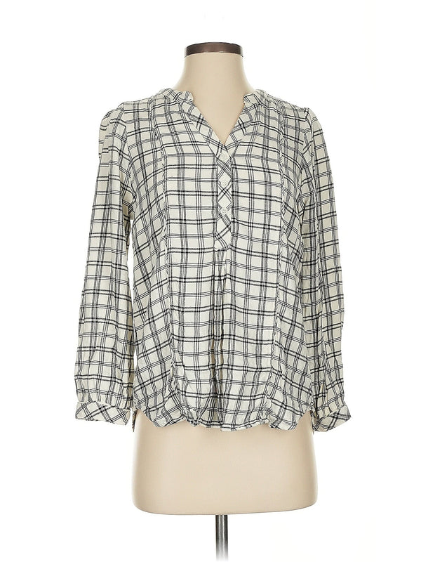 3/4 Sleeve Button Down Shirt