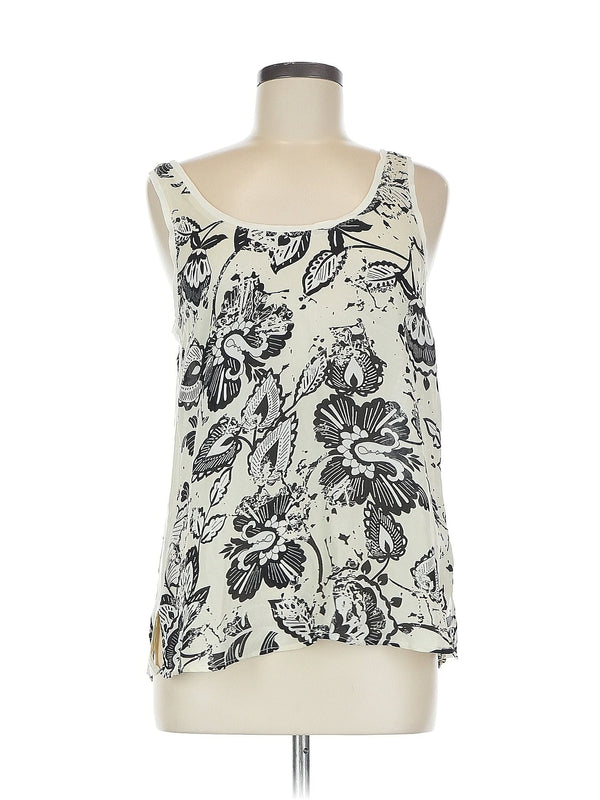 Sleeveless Silk Top
