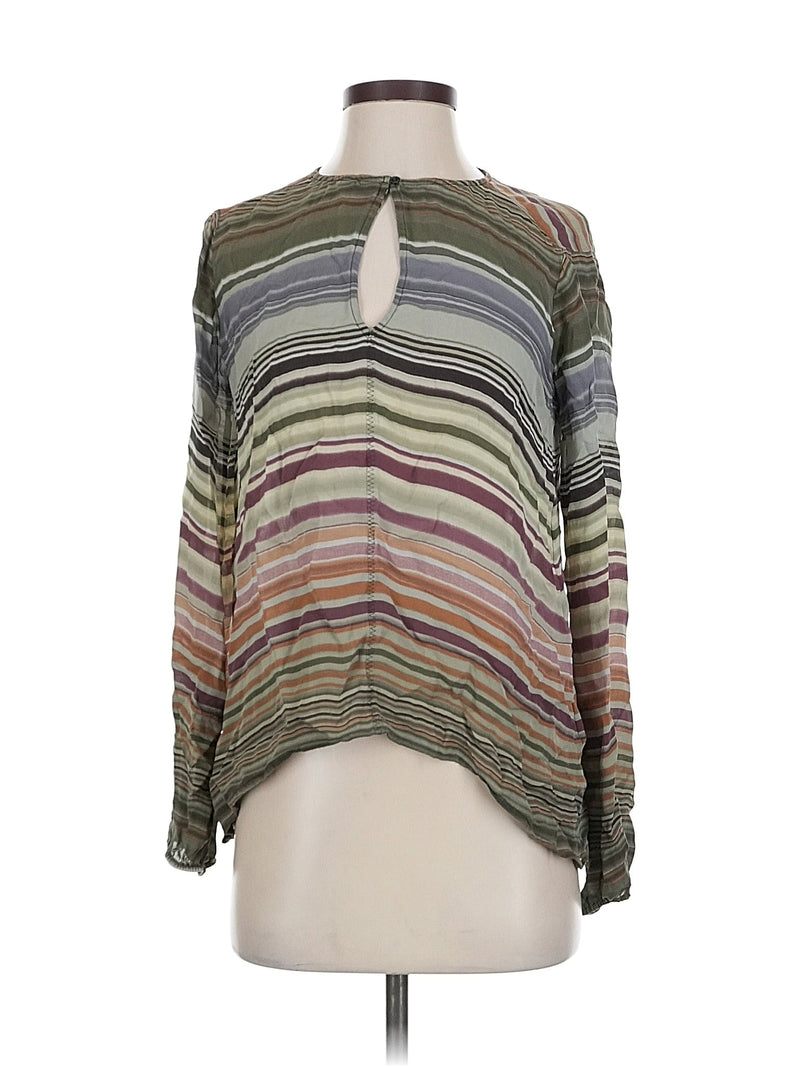Long Sleeve Silk Top