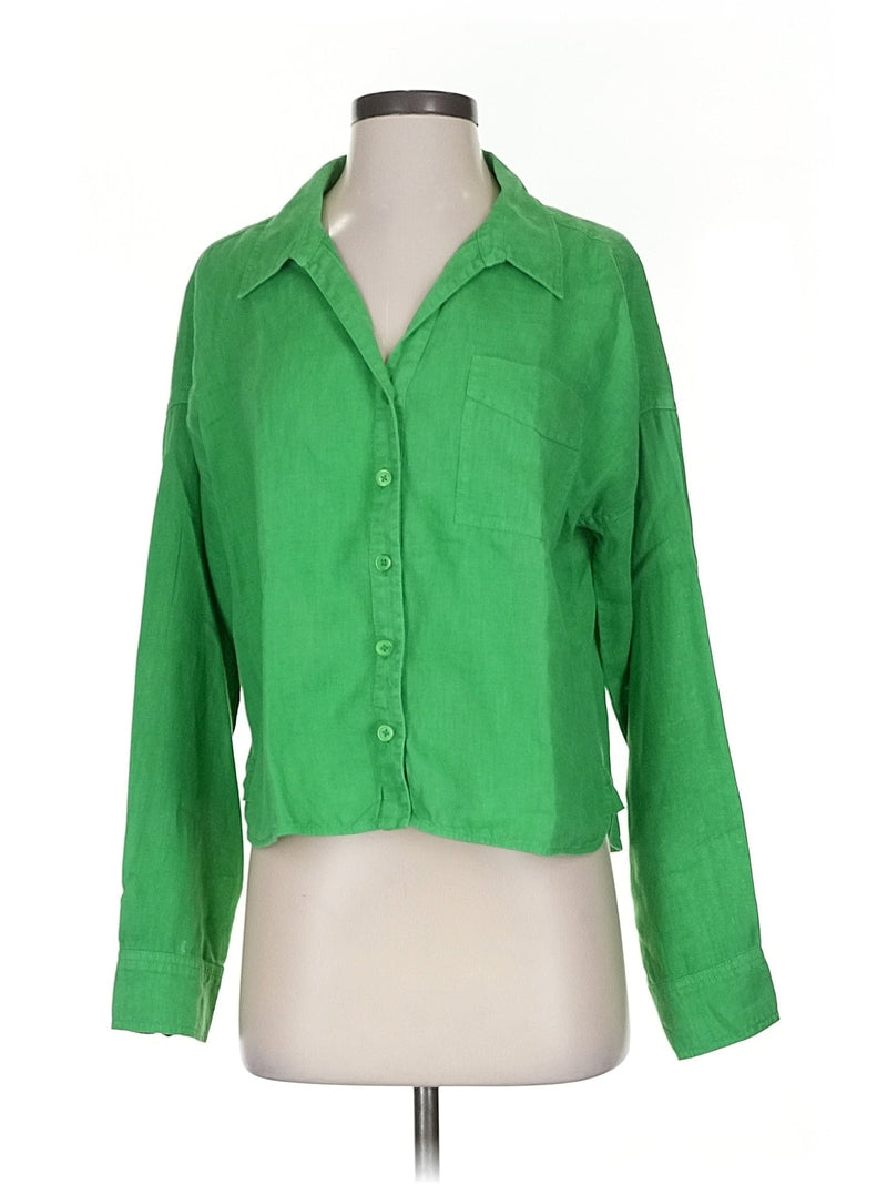 3/4 Sleeve Button Down Shirt