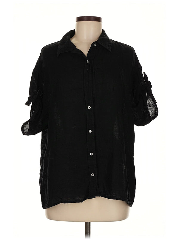 3/4 Sleeve Button Down Shirt