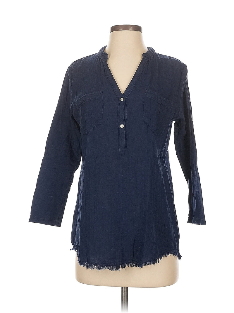 3/4 Sleeve Button Down Shirt