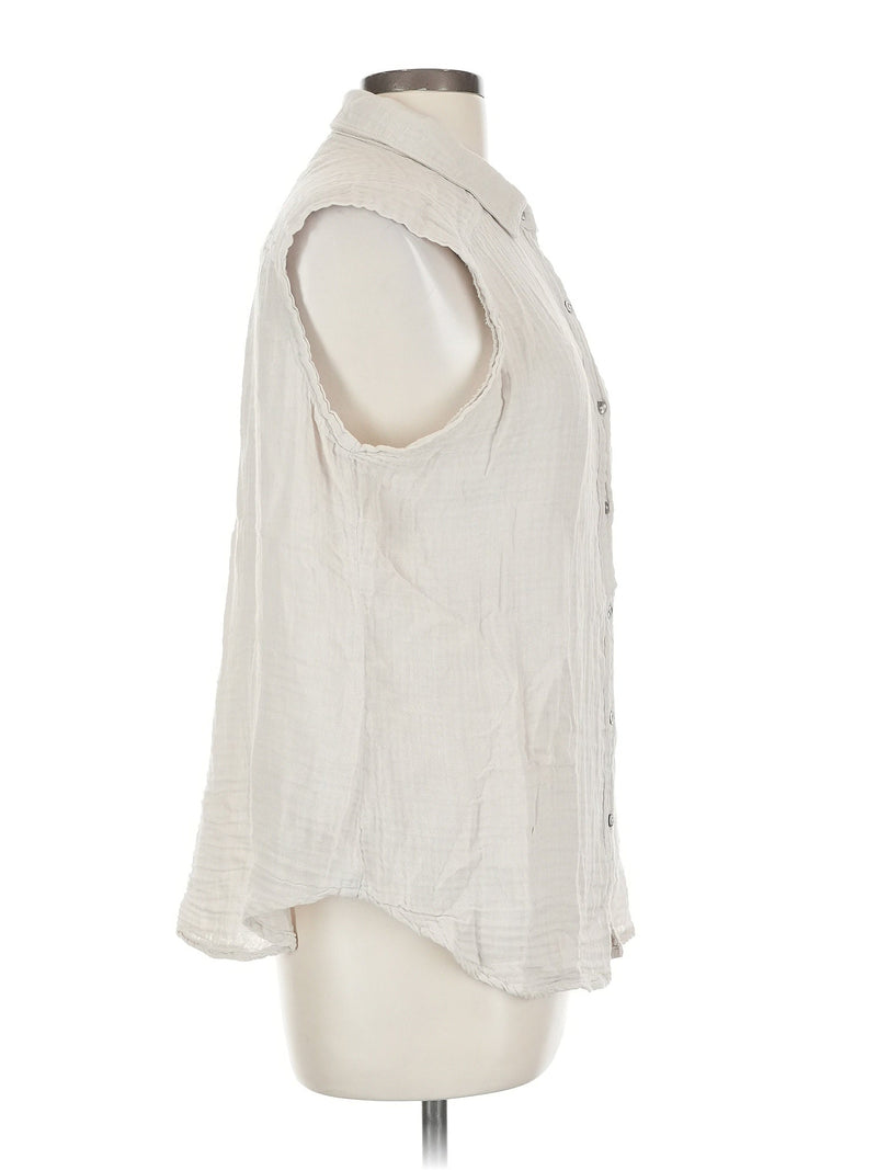 Sleeveless Button Down Shirt