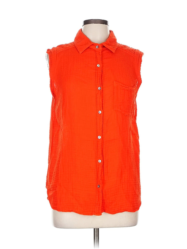 Sleeveless Button Down Shirt