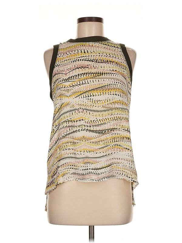 Sleeveless Silk Top