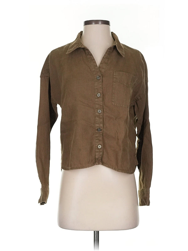 3/4 Sleeve Button Down Shirt