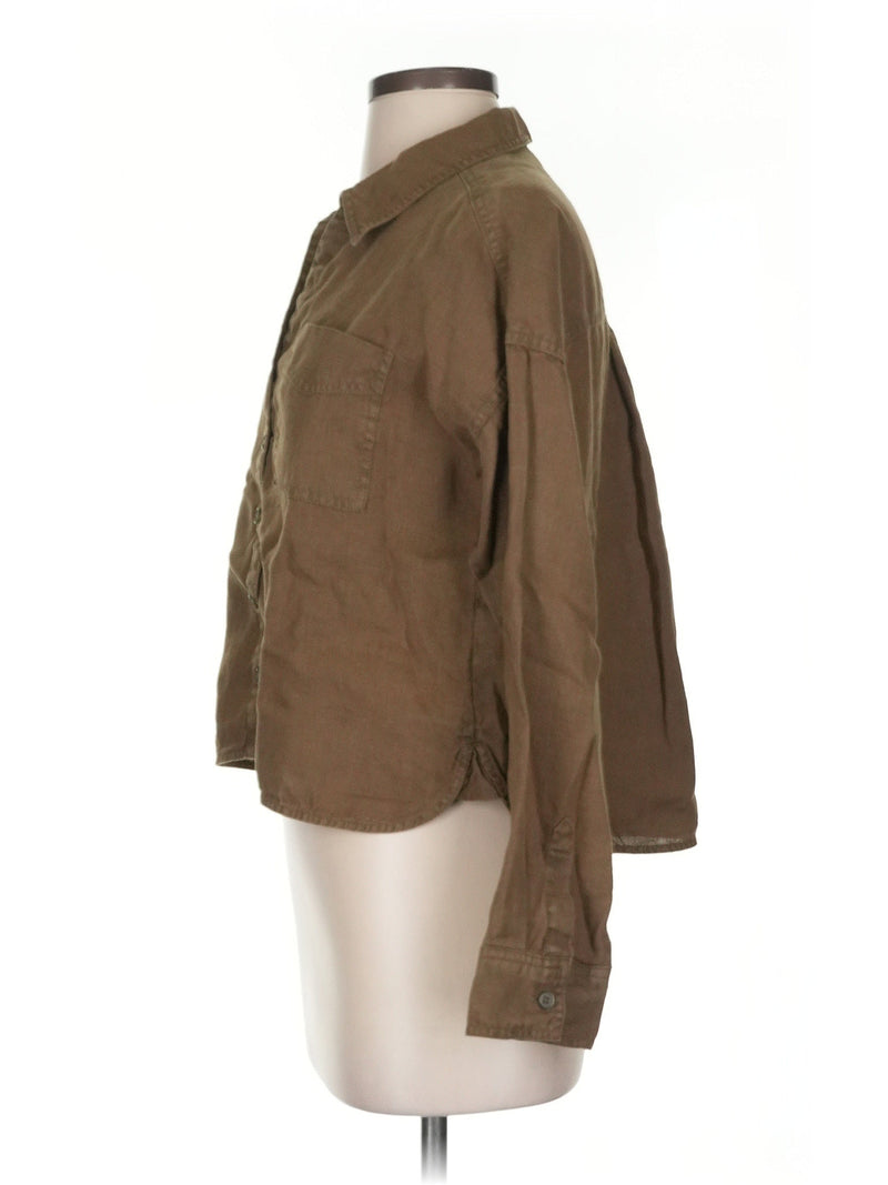 3/4 Sleeve Button Down Shirt