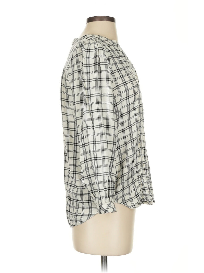 3/4 Sleeve Button Down Shirt